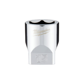 1/4" Drive 15mm Metric Socket with FOUR FLAT™ Sides