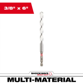3/8" x 4" x 6" SHOCKWAVE™ Impact Duty Carbide Multi-Material Drill Bit