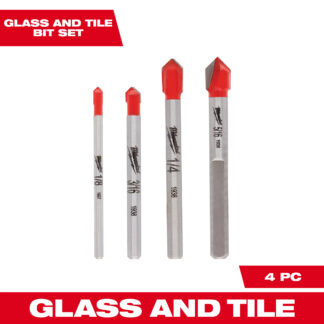 4PC Ceramic Tile and Glass Bit Set