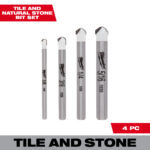 4 PC Granite and Stone Bit Set