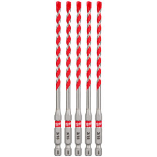 3/16" x 4" x 6" SHOCKWAVE™ Impact Duty Carbide Hammer Drill Bits (5 PK)