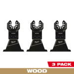 2-1/2” High Carbon Steel Wood Universal Fit Oscillating Multi-Tool Blade (3 PK)