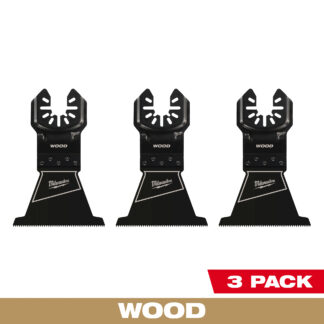 2-1/2” High Carbon Steel Wood Universal Fit Oscillating Multi-Tool Blade (3 PK)