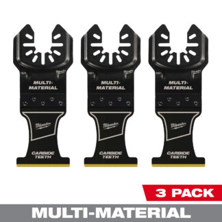 1-3/8” Carbide Teeth Multi-Material Universal Fit Oscillating Multi-Tool Blade (3 PK)