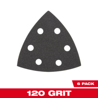 3-1/2” 120 Grit Triangle Sandpaper (6 PK)