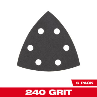 3-1/2” 240 Grit Triangle Sandpaper (6 PK)