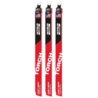 12" 8 TPI TORCH™ with NITRUS™ Carbide SAWZALL® Blade for Cast Iron (1 PK)