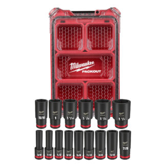15PC SHOCKWAVE™ Impact Duty Socket 1/2” Drive SAE Set with PACKOUT™