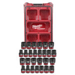 27PC SHOCKWAVE™ Impact Duty Socket 1/2” Drive MM & SAE Set with PACKOUT™
