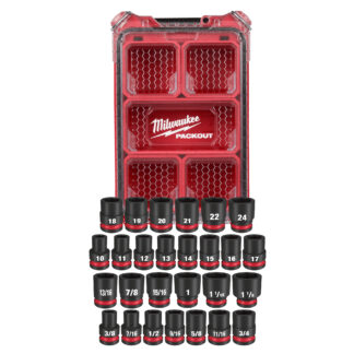 27PC SHOCKWAVE™ Impact Duty Socket 1/2” Drive MM & SAE Set with PACKOUT™