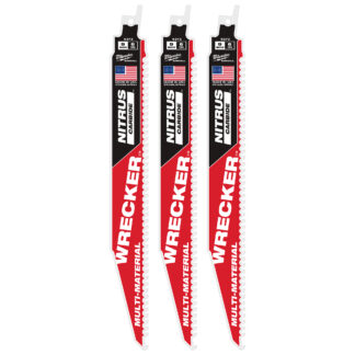 9" WRECKER™ with NITRUS™ Carbide SAWZALL® Blade for Multi-Material (3 PK)