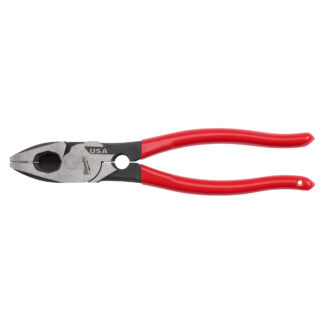 9" Lineman's Dipped Grip Pliers w/ Thread Cleaner (USA)