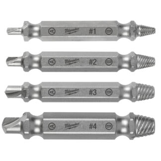 4PC M2 Steel Screw Extractor Set