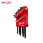 13-Key Ball End L-Style Hex Key Set - SAE