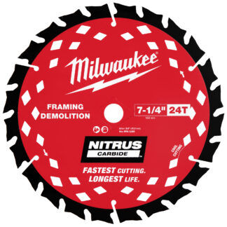 7-1/4” 24T NITRUS™ Carbide Framing & Demolition Circular Saw Blade Bulk 10