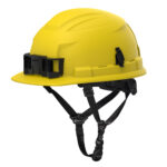BOLT™ 4PT Yellow Front Brim Non-Vented Safety Helmet - Type 2, Class E