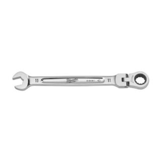 Milwaukee® 45-96-9611 11mm Metric Flex-Head Ratcheting Combination Wrench - Chrome