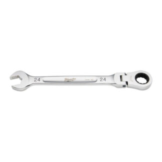 Milwaukee® 45-96-9624 24mm Metric Flex-Head Ratcheting Combination Wrench - Chrome