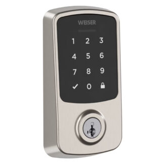 Weiser 9GED94000-001 Aura Reach Matter & Bluetooth Enabled Electronic Deadbolt - Satin Nickel