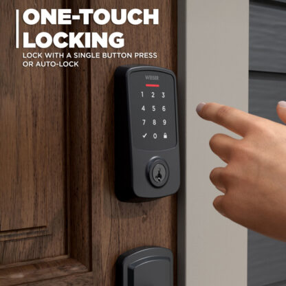 Weiser Aura Satin Nickel Bluetooth Door Lock User Manual