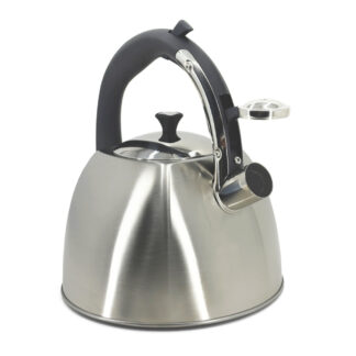 CH'A Tea 4244784SS 2.9L Whistling Kettle - Stainless Steel & Black