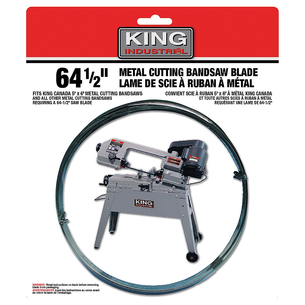 King Canada KBB-115-BM-610 64-1/2" X .025" 1/2" -10 TPI Bi-Metal Cutting Bandsaw Blade