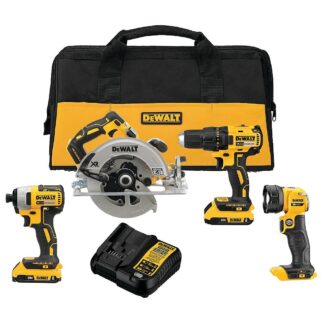 Dewalt DCK477D2 20V MAX* Cordless Brushless 4-Tool Combo Kit (2.0Ah)