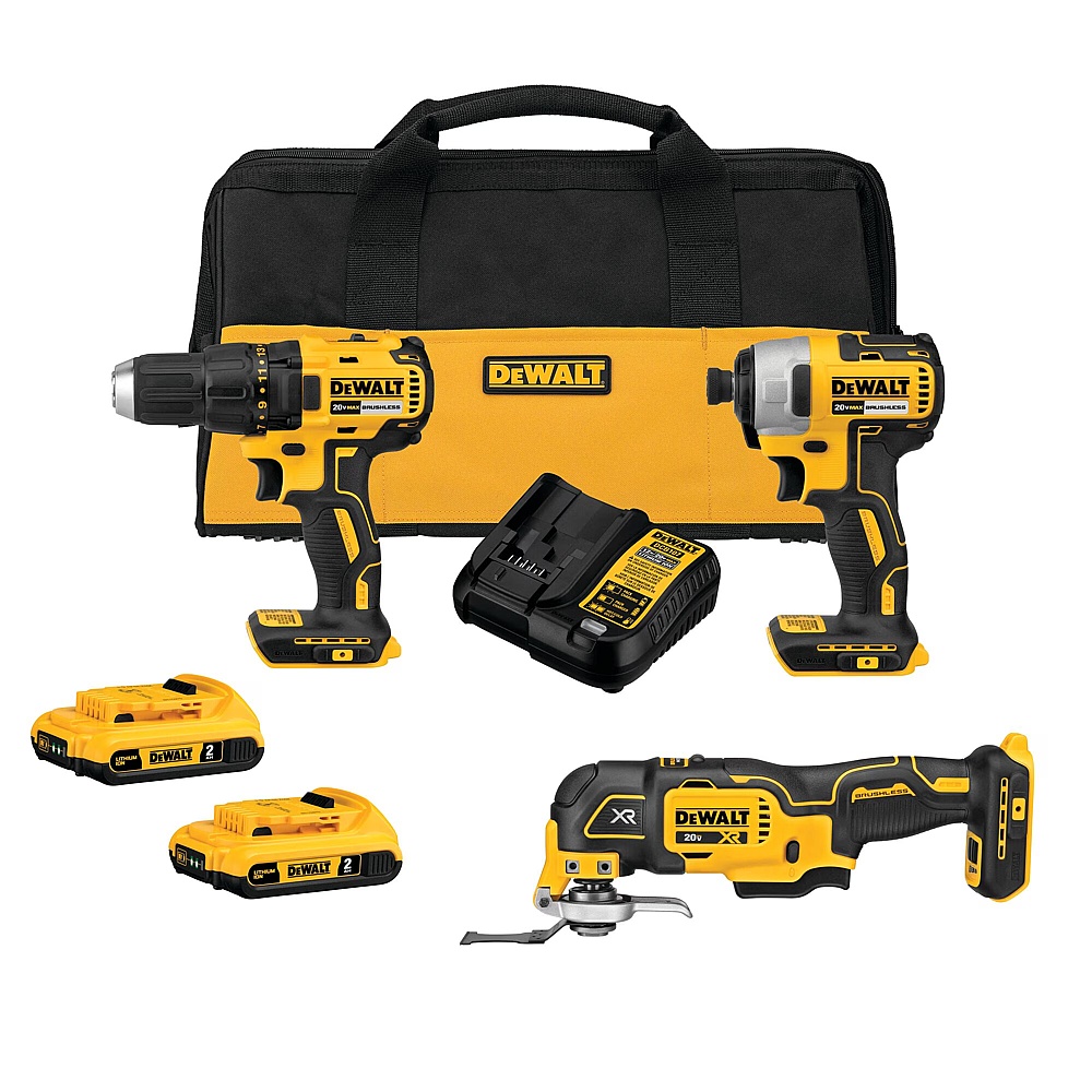 Dewalt DCK379D2 20V MAX* Brushless Cordless 3-Tool Combo Kit