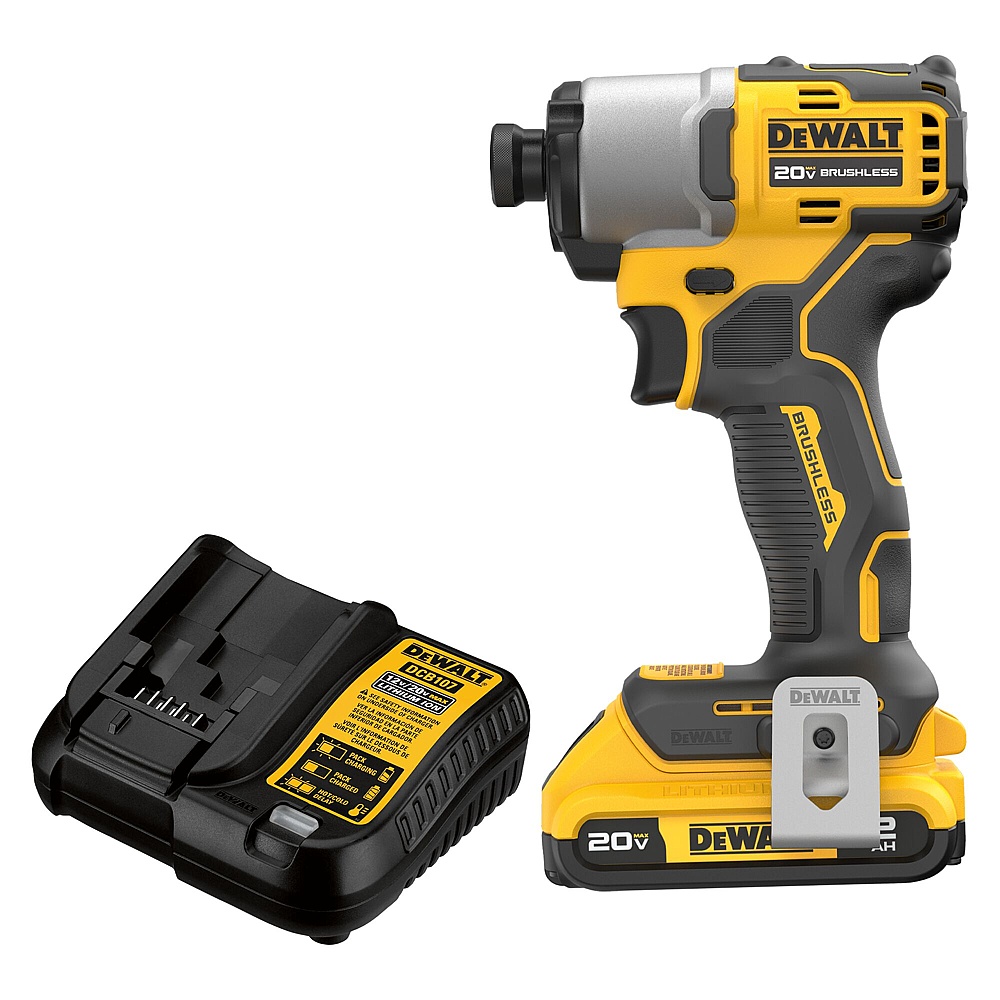 Dewalt DCF840D1 20V MAX* Brushless Cordless 1/4 in Impact Driver Kit