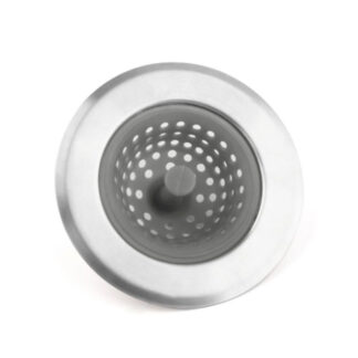 Danesco 245002GY Silicone Sink Strainer - Stainless Steel & Grey