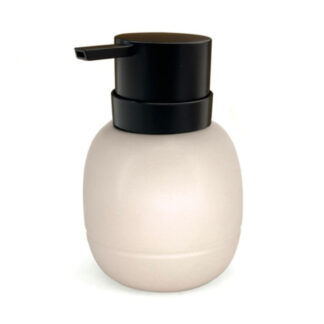 Danesco 245014WH 350ml Soap & Lotion Dispenser - Black & White