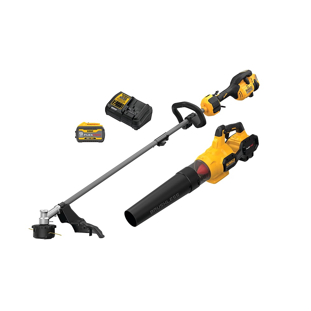 Dewalt DCKO266X1 60V MAX* 17 in. Brushless Cordless Attachment Capable String Trimmer and Handheld Axial Blower Combo Kit