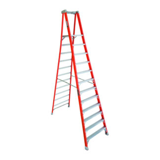 Louisville FXP1712 12ft Pinnacle Pro Fiberglass Type IA Platform Ladder