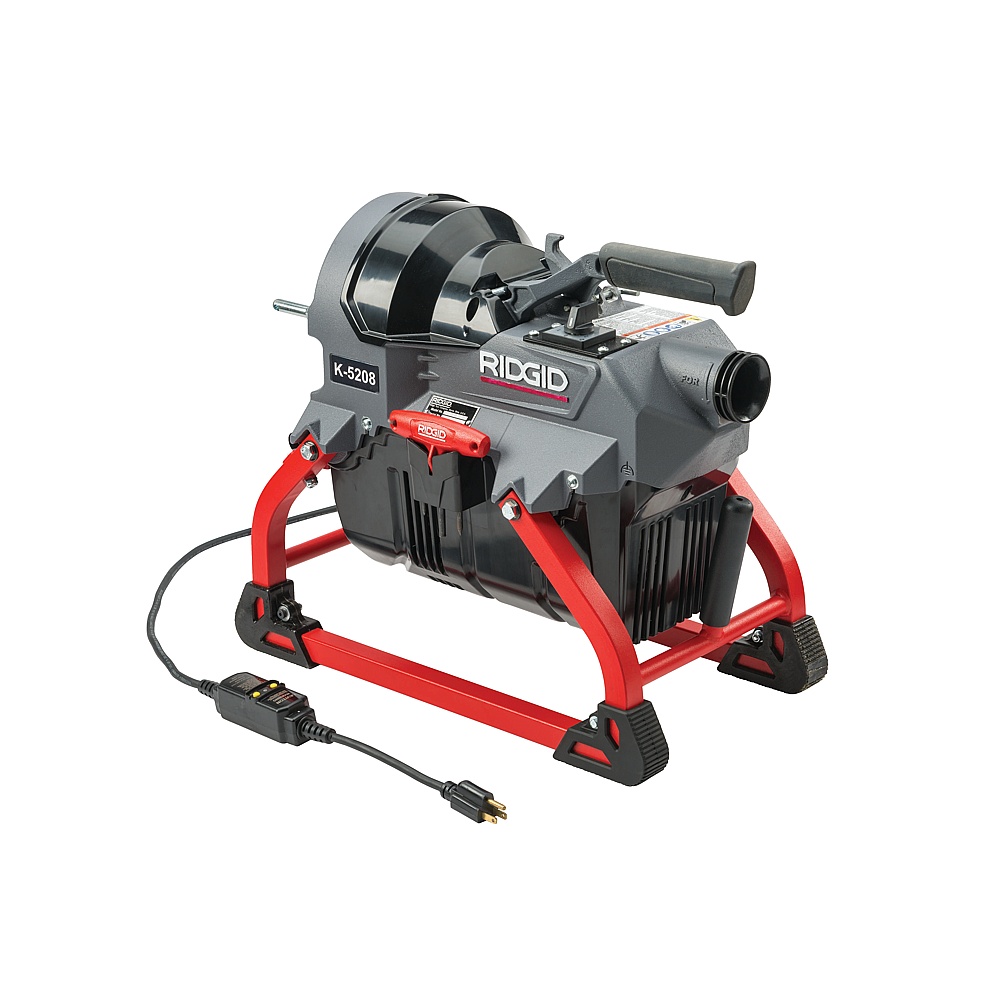 Ridgid 62378 K-5208, 115V 60Hz Machine with guide hose, qty: 7 C-11 cables, qty: 2 A-8 wire baskets, and toolbox (w/cutters) kit