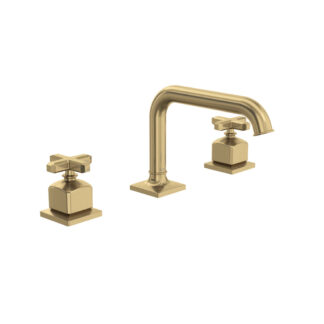 Rohl AP09D3XMAG Apothecary™ Widespread Lavatory Faucet With U-Spout - Antique Gold