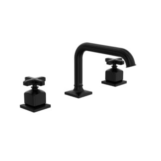 Rohl AP09D3XMMB Apothecary™ Widespread Lavatory Faucet With U-Spout - Matte Black