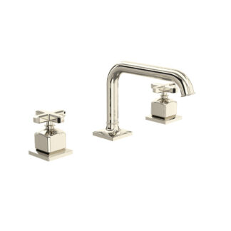Rohl AP09D3XMPN Apothecary™ Widespread Lavatory Faucet With U-Spout - Polished Nickel