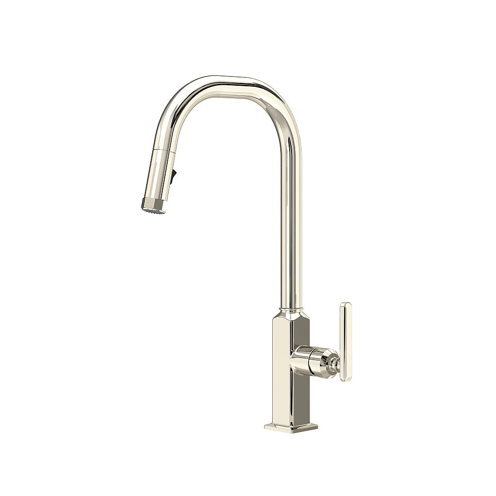 Rohl AP56D1LMPN Apothecary™ Pull-Down Kitchen Faucet With U-Spout - Polished Nickel