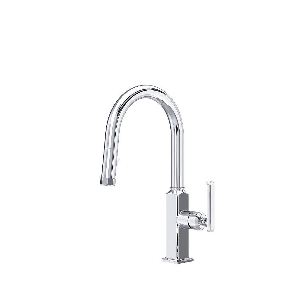 Rohl AP65D1LMAPC Apothecary™ Pull-Down Bar/Food Prep Kitchen Faucet - Polished Chrome