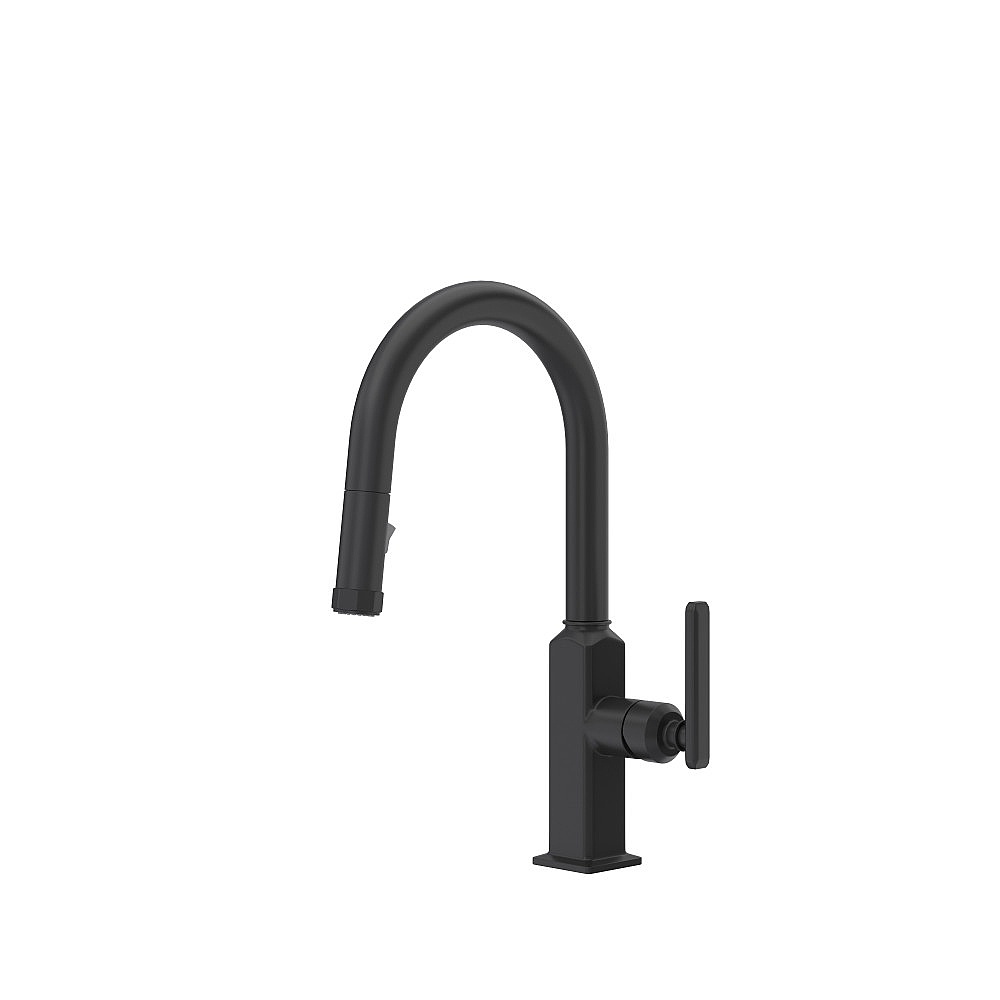 Rohl AP65D1LMMB Apothecary™ Pull-Down Bar/Food Prep Kitchen Faucet - Matte Black
