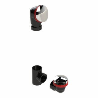 OS&B 6042QK-BCP ABS Offset Waste & Overflow Clicker® Kit - Chrome