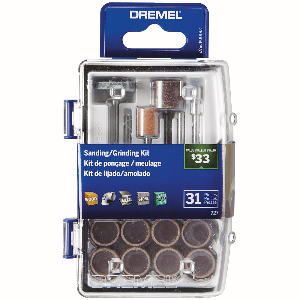 Dremel 727-01 31-Piece Sanding/Grinding Accessory Micro Kit