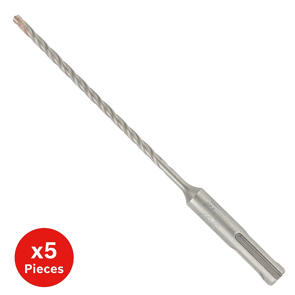 Bosch HC4C2001B5 5/32 In. x 4 In. x 6 In. SDS-plus® Bulldog™ Tough Rotary Hammer Bit - 5 Pack