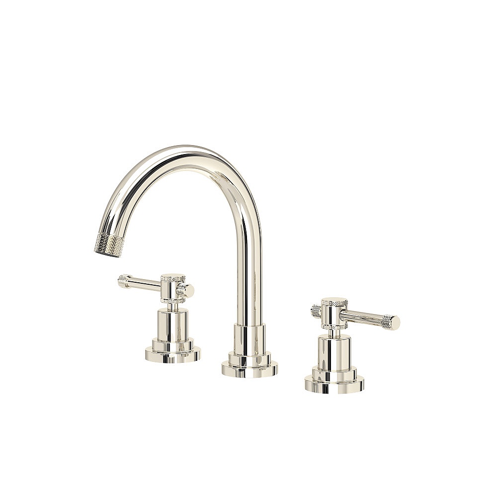 Rohl CP08D3ILPN Campo™ Widespread Lavatory Faucet With C-Spout - Polished Nickel