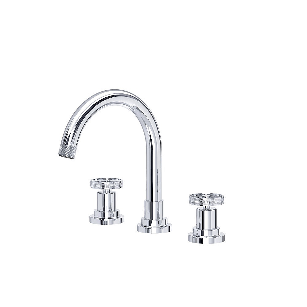 Rohl CP08D3IWAPC Campo™ Widespread Lavatory Faucet With C-Spout - Polished Chrome