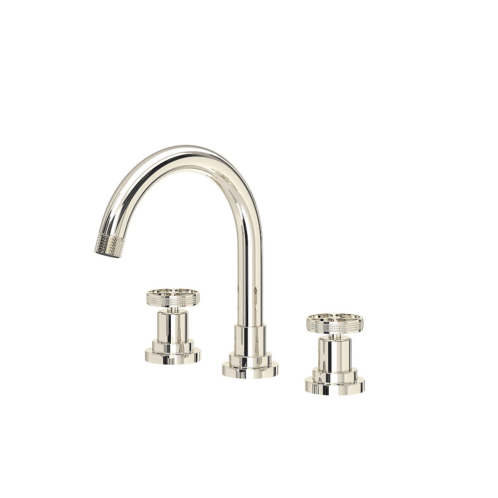 Rohl CP08D3IWPN Campo™ Widespread Lavatory Faucet With C-Spout - Polished Nickel