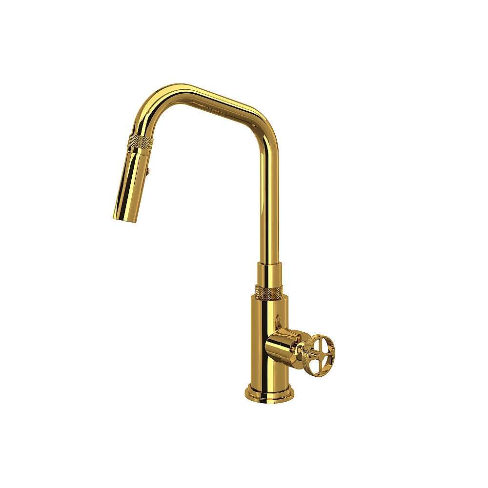 Rohl CP56D1IWULB Campo™ Pull-Down Kitchen Faucet - Unlacquered Brass