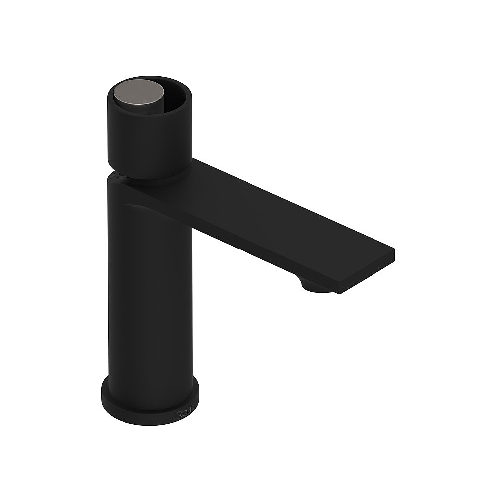 Rohl EC01D1IWMBN Eclissi™ Single Handle Lavatory Faucet - Matte Black/Satin Nickel