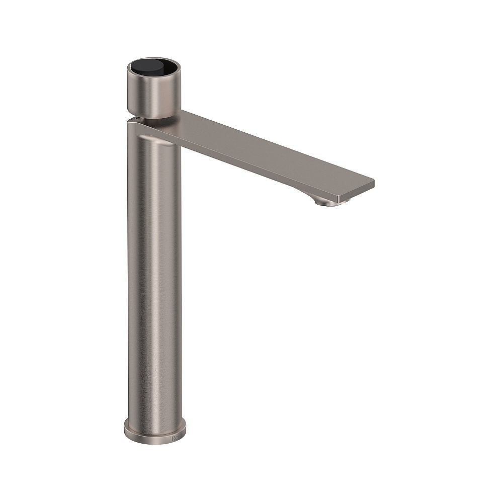 Rohl EC02D1IWSNB Eclissi™ Single Handle Tall Lavatory Faucet - Satin Nickel/Matte Black