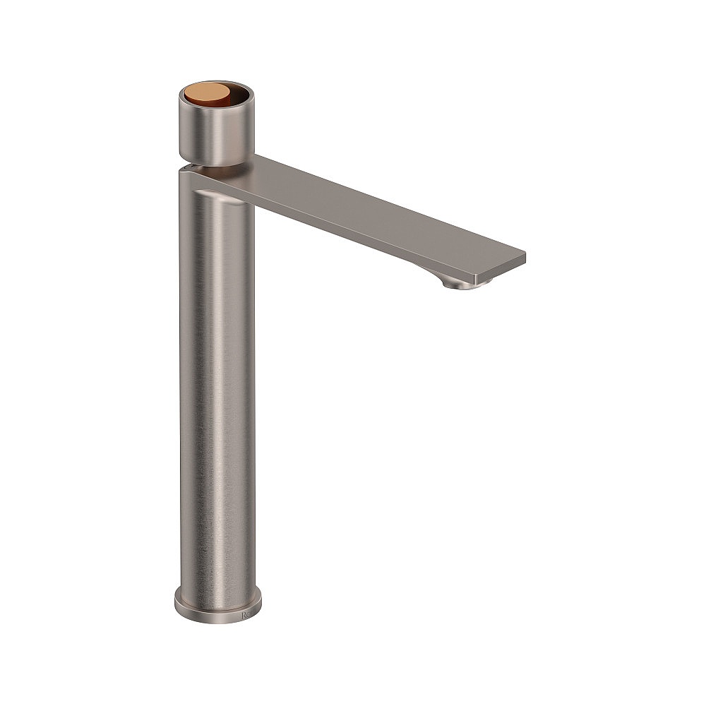 Rohl EC02D1IWSNG Eclissi™ Single Handle Tall Lavatory Faucet - Satin Nickel/Satin Gold